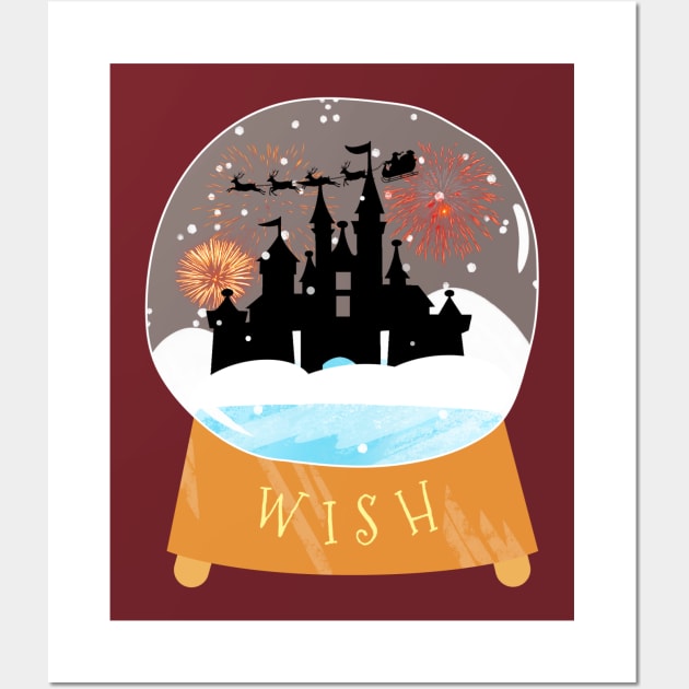 Wish Castle Globe Wall Art by EnchantedTikiTees